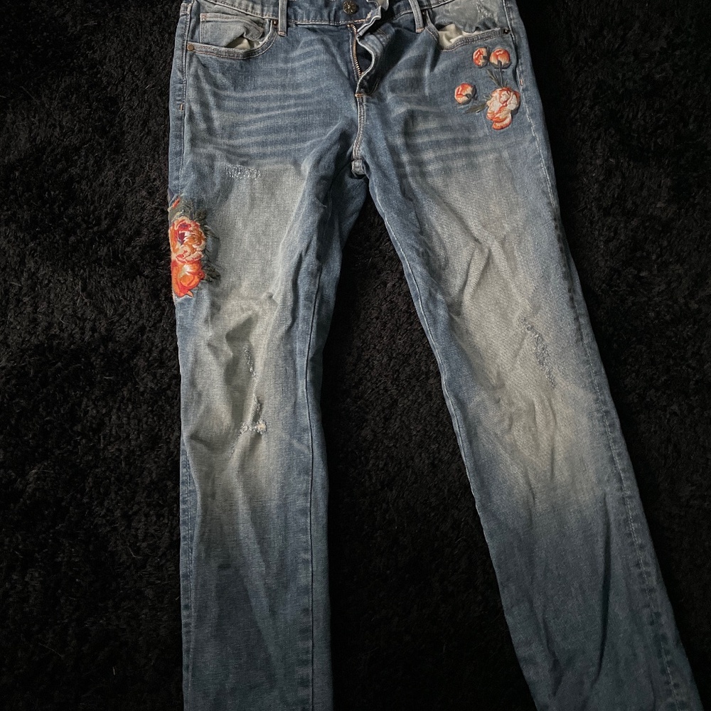 Embroidered jeans